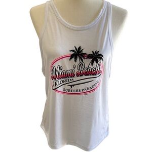 Miami Beach Ladies Colorful Fun Summer Tank Top